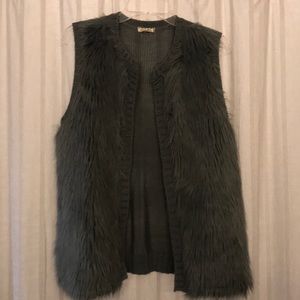Furry vest!